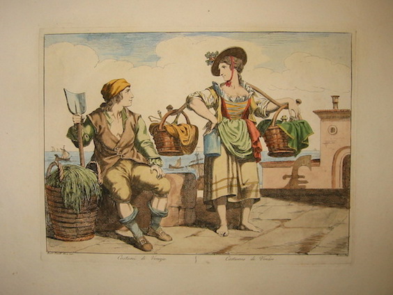 Pinelli Bartolomeo (1781-1835) Costumi di Venezia - Costumes de Venise 1828 Roma